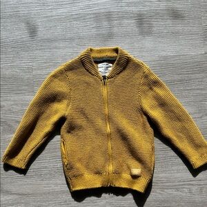 Zara Mustard Yellow Kids Sweater